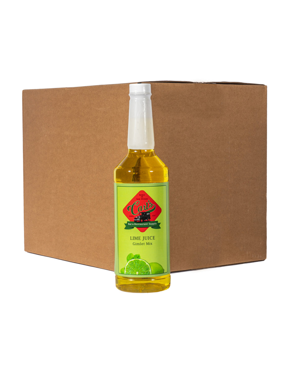 Lime Juice 1QT By The Case Carl's Bar Supply